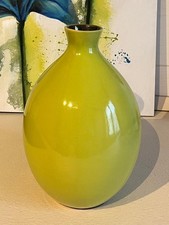 Vaso di design color verde acido - complemento d'arredo in gres