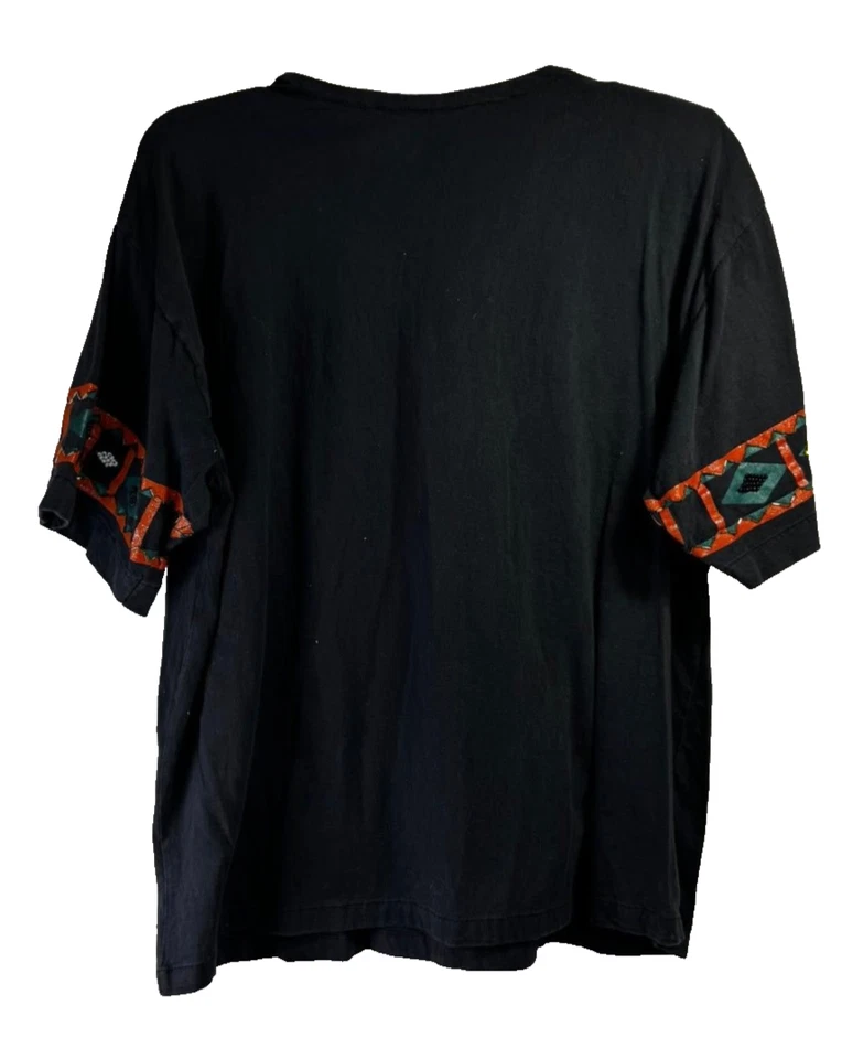 Женская блузка с коротким рукавом Bali Moon — размер: большой — цвет: черный + бисер - Изображение 2 из 4