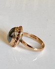 Vintage Finnish Modernist 14k Gold Ring with Hematite — photo 4