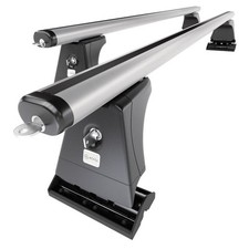 Alu Dachträger für Suzuki Kizashi Limousine (2010-2014) A silbern Montagepunkte