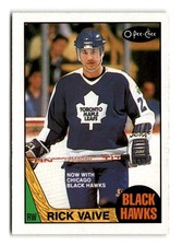 1987-88 Rick Vaive O-Pee-Chee - Chicago Blackhawks