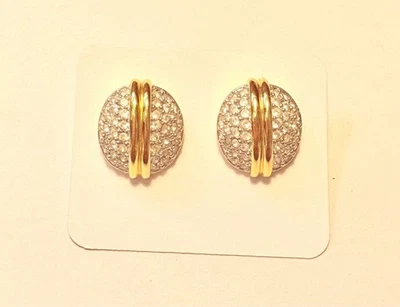 Boucles D’oreilles Vintage SWAROVSKI - Fermoir Clous - Collector - Photo 1/4
