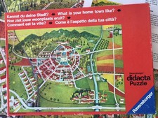 Ravensburger Didacta Puzzle Unsere Stadt 1976 500T