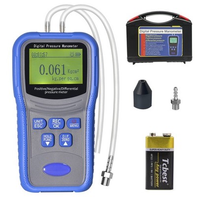 Digital Manometer Dual Port HVAC Gas Differenzdruck Manometer für Reinraum