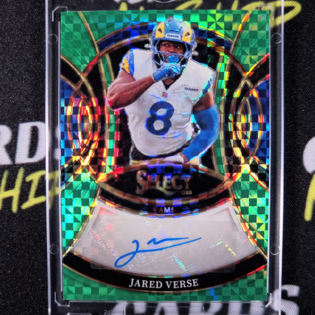 2025 Panini Select Jared Verse Green Prizm Auto #3/5