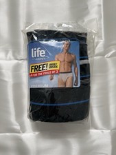 RARE Life by Jockey Vintage Men's Briefs 4 Pack Size 40 /XL Tagless Cotton