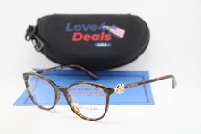 NEW BVLGARI BV 4185-B-F 504 HAVANA GOLD CRYSTALS AUTHENTIC EYEGLASSES 54-17