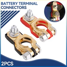 Car Battery Terminal Connector Top Post Positive Negative Heavy Duty Universal &