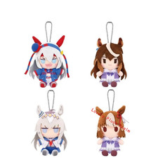 Anime Umamusume: Pretty Derby Tamamo Cross 10cm Plush Doll Keychain Pendant