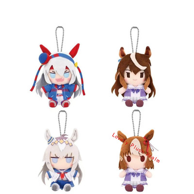 Anime Umamusume: Pretty Derby Tamamo Cross 10cm Plush Doll Keychain Pendant