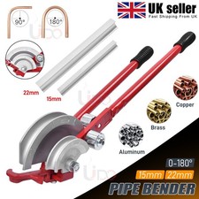 Image of Pipe Bender 22&15mm w/ Guides Lever Copper Pipe Bender Heavy Duty Plumbers Tool