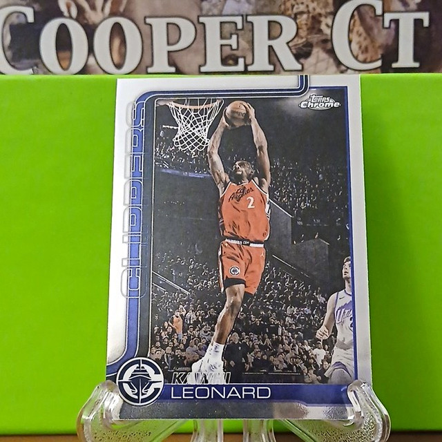 Topps Chrome 2024-25 Kawhi Leonard #24 Los Angeles Clippers Basketball Card