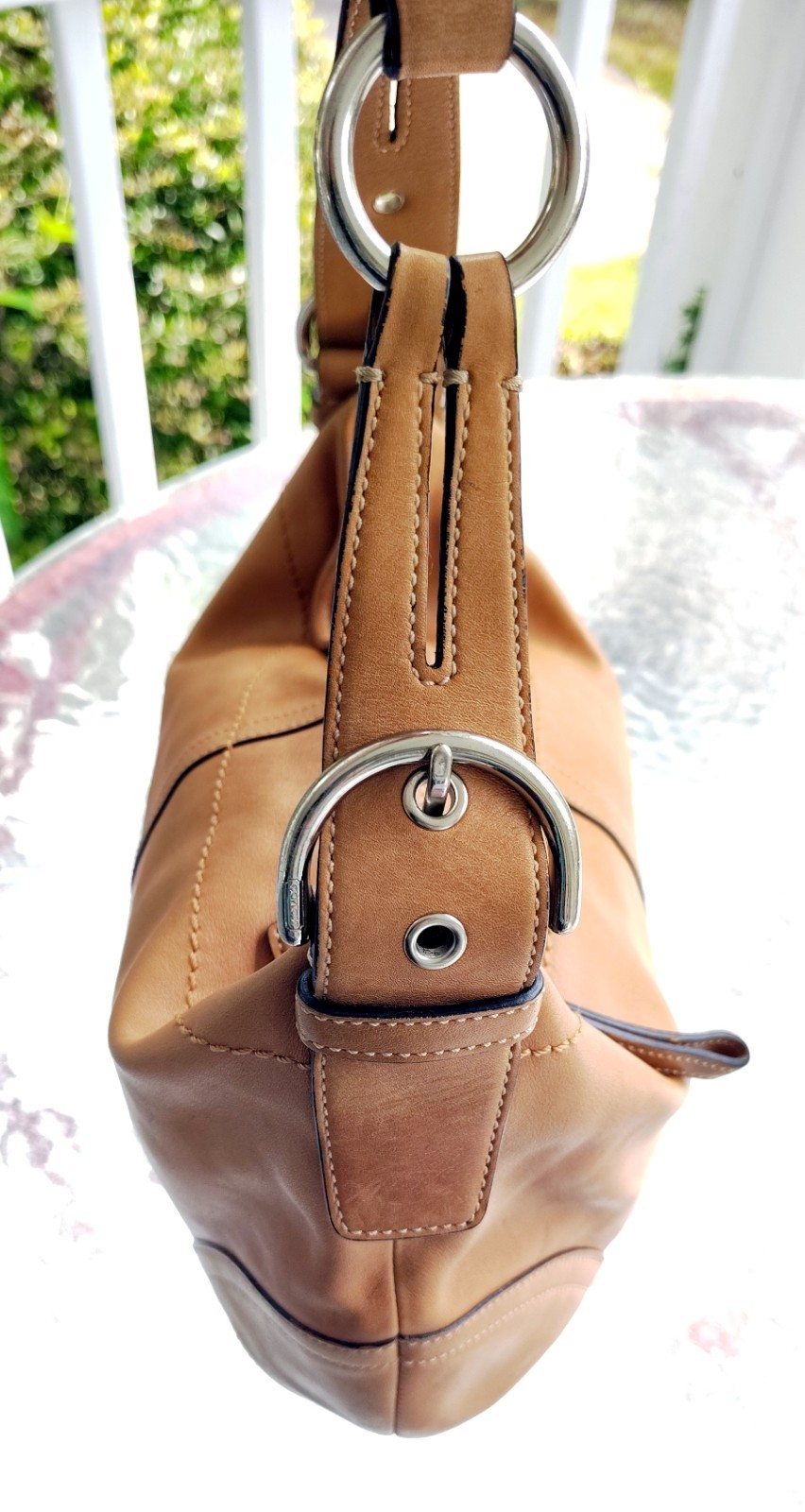 Coach MEDIUM Vintage 3651  Camel Soho Y2K Leather Hobo Bag image 7