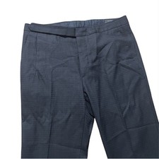 Prada Milano Pants Trousers Mens Size 32x29 Geometric Black Italy Pure Wool