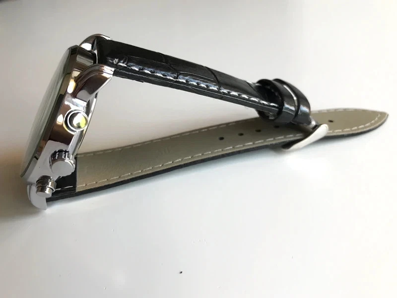 Reloj automático Zeppelin 100 años 7680 caja de acero inoxidable aspecto clásico Foto 4 de 4