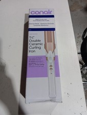 Conair Double Ceramic Curling Iron 1.5 Inch - 30 Heat Settings - Open Box