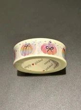 New Simply Gilded Technicolor Pumpkin Halloween washi tape 15 mm
