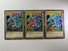 3 x Blue-Eyes White Dragon HAC1-DE001 Duel Terminal Ultra Rare 1st Ed Playset NM