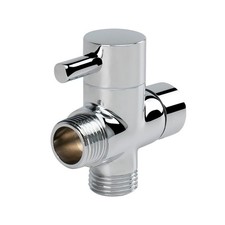 G1/2 Inch Solid Brass Shower Arm Metal 3-Way Diverter Valve Replacement Adapter