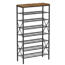 8-Tier Shoe Rack Organizer - Holds 32 Pairs - Adjustable  Stackable