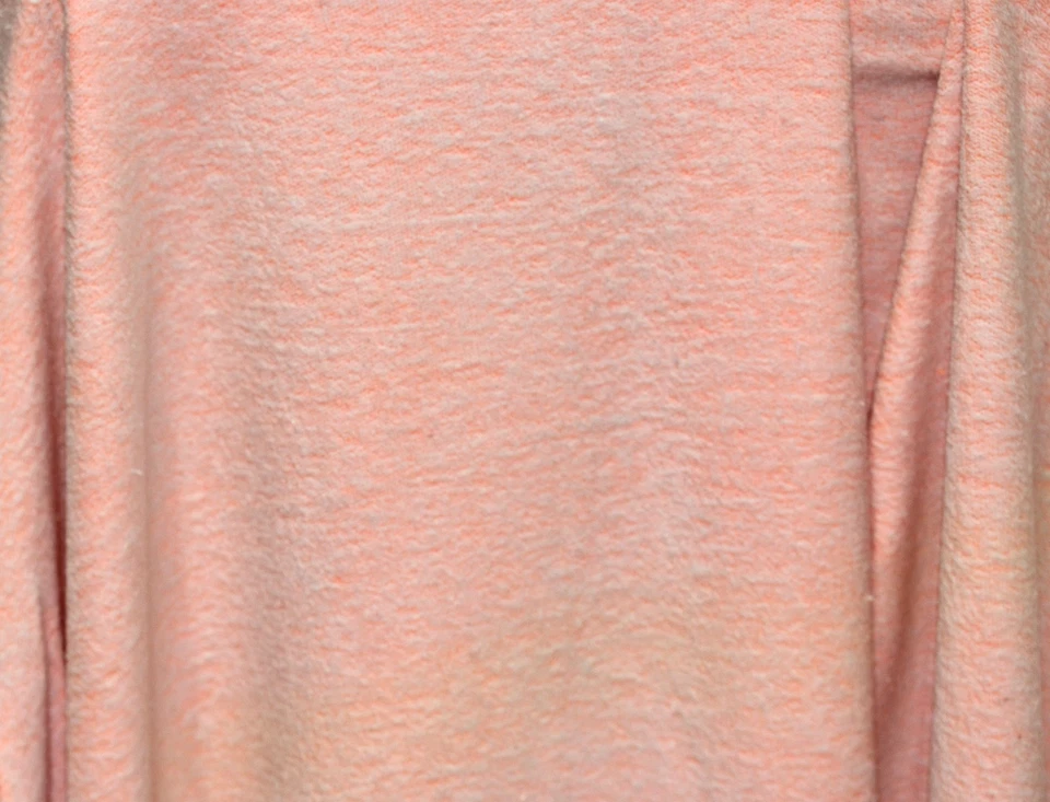 FRENCH TERRY KNIT 2 WAY SPANDEX FABRIC 60" WIDE NEON ORANGE 9 OZS. BY THE YARD - Image 4 of 4