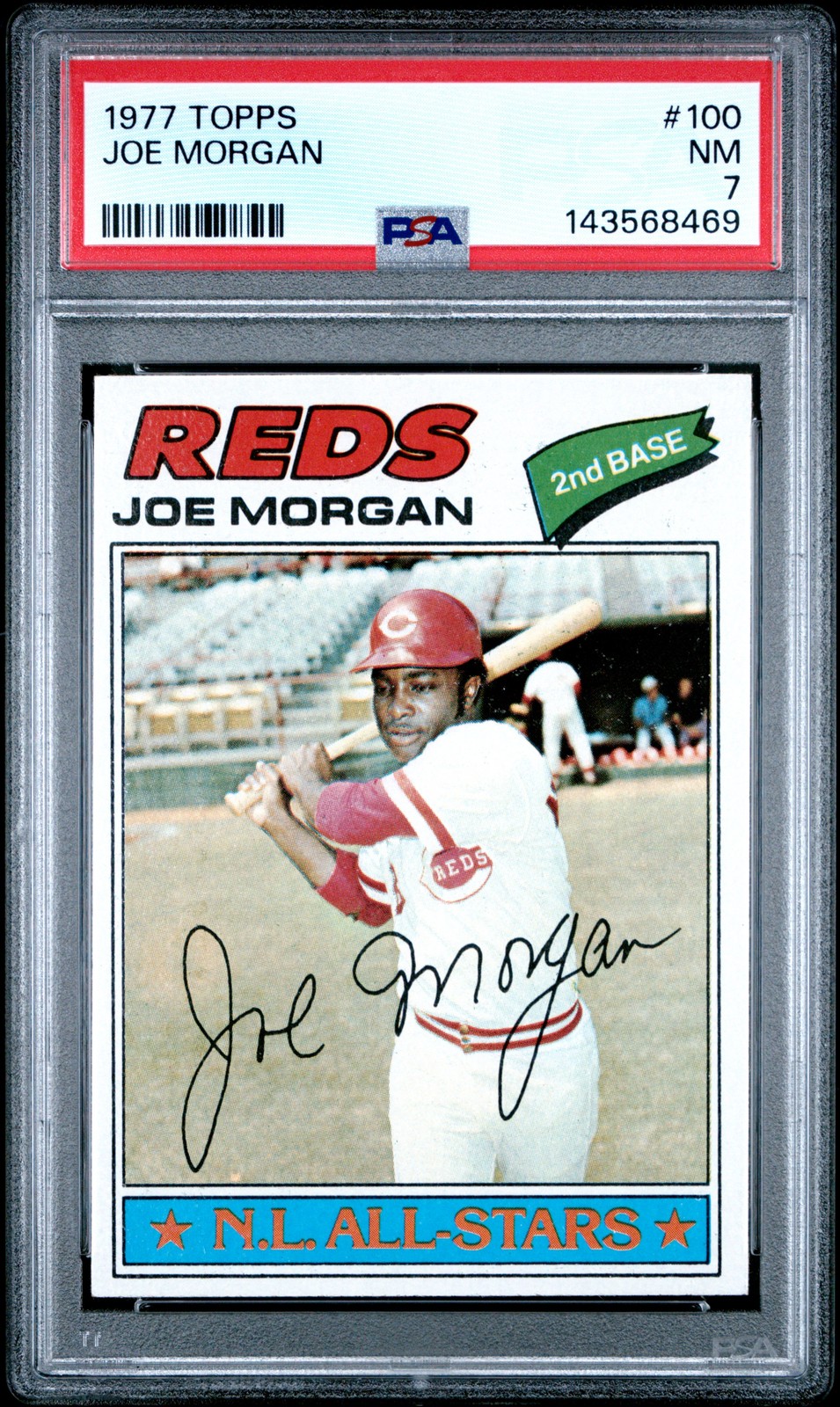 1977 Topps #100 Joe Morgan Cincinnati Reds PSA 7 *NEW SLAB*