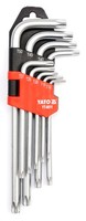 TORX-STIFTSCHLÜSSELSATZ 9-Teilig InbussschlüSselset T10 - T50 Cr-V YT-0511
