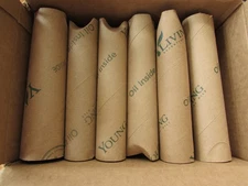 Cardboard Mailing Shipping Tubes Thick 1 3/8 In x 6 3/4 In Crafts Lot of 18