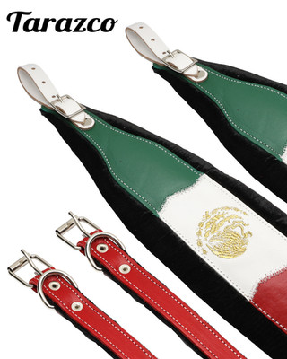 Accordion Shoulder Strap Tarazco - Mexico Flag