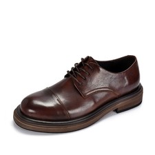 British Retro Casual Shoes Men Leather Wedding Groom Shoes Business Formal Shoes