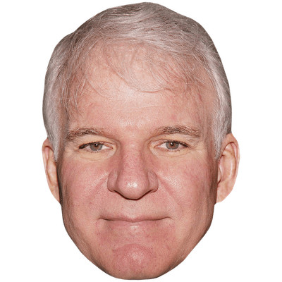 Steve Martin (Lächeln) Promi Maske, flaches Kartengesicht, Kostüm Maske