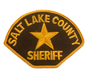 Old style Salt Lake County Sheriff State Utah UT 4 inch wide patch 1L