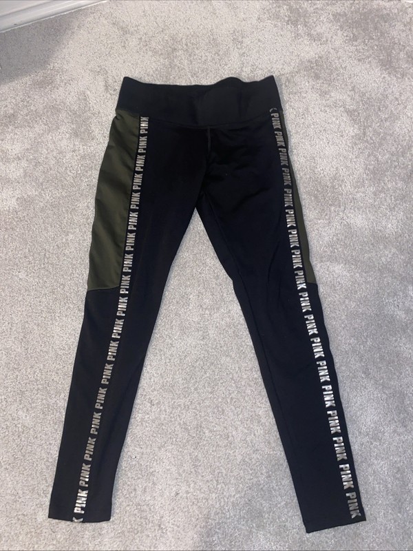 Black And Green One Sided Pocket Victoria’s Secret/Pink Cozy Leggings Women’s M￼