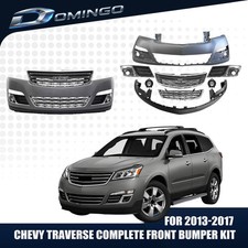 For 2013-2017 Chevy Traverse Front Bumper Cover Kit With Grille Fog Lights For 2013-2017 Chevy Traverse Front Bumper Cover Kit With Grille Fog Lights