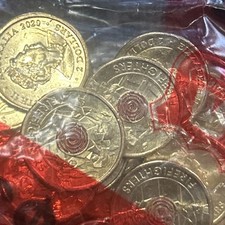 Firefighters 25 Coin Security Bag 2020 Two Dollar Fire Fighters Coloured $2 UNC