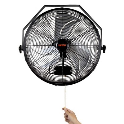 [New]Wall Mount Fan,2 PCS 18 inch Manual 360-Degree Tilt Adjustment,3-speed High