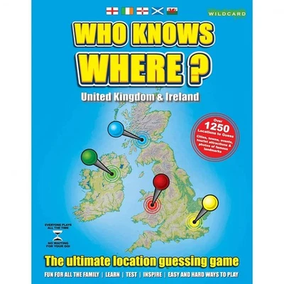 WILD CARD GAMES Who knows where? Board Game (UK & Ireland) family board game Age 14+ 2-4player