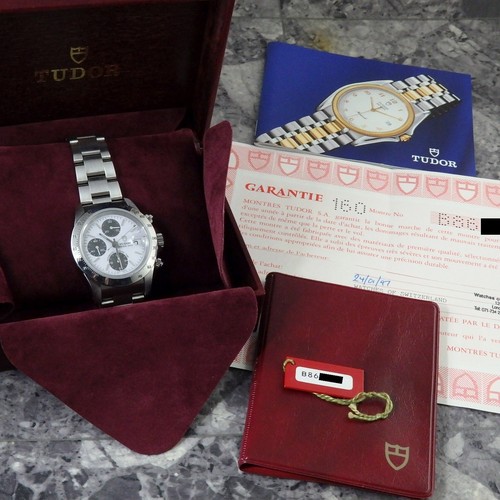 TUDOR Chronotime Ref. 79280 White Dial Automatic Chronograph D...