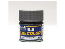 GSI Creos MR. Hobby Mr Color MR-008 Silver 10mL Primary Gloss Paint