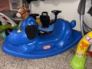 Little Tikes Outdoor & Indoor Balance Rocking Horse Toddlers, Girls Boys, Blue