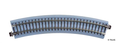 Tillig 83719, Bettungsgleis gebogenes Gleis R310/30°, / TT - H0m | Zustand: Neu