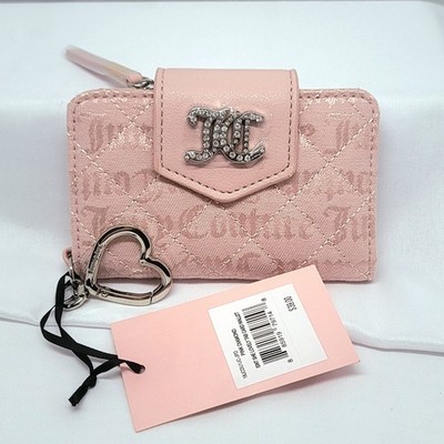 NWT Juicy Couture Isn t She Lovely Tab Card Wallet Chiffon Rose Pink Diamond Y2K