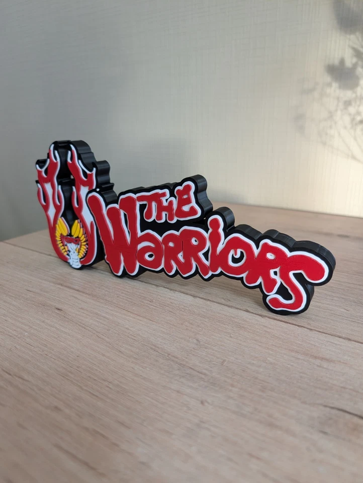 The Warriors Logo Décoratif Les Guerriers De La Nuit 23x10cm Fanart - Photo 2/4