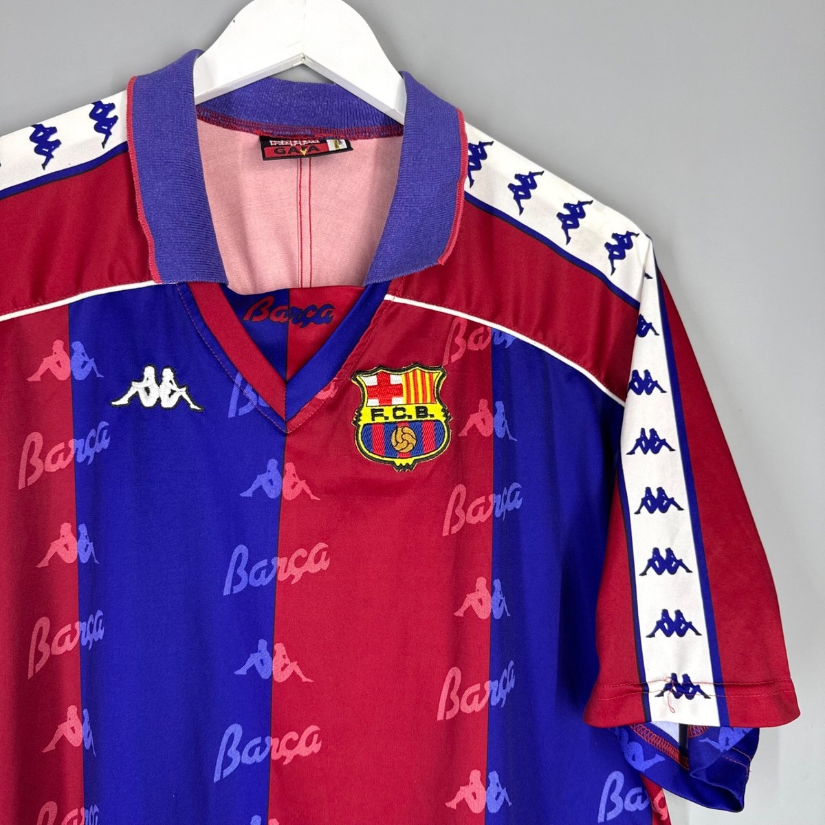 BARCELONA 1992 1995 HOME FOOTBALL SHIRT SOCCER JERSEY KAPPA #10