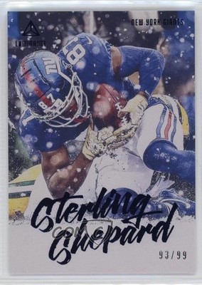 2020 Panini Luminance Blue 93/99 Sterling Shepard #76 0q0