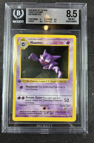 Haunter (1st Edition) graded BGS 8.5 for sale on eBay