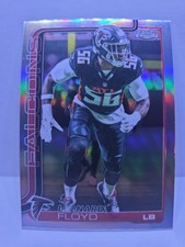 2025 Topps Chrome Leonard Floyd #18 REFRACTOR ROOKIE CARD [RC]. rookie card picture