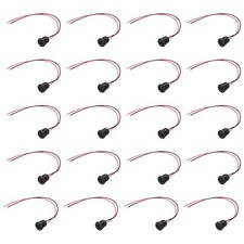 20pcs Type-C to Bare Wire Cable, Round USB-C Female Socket to Pigtail 6"