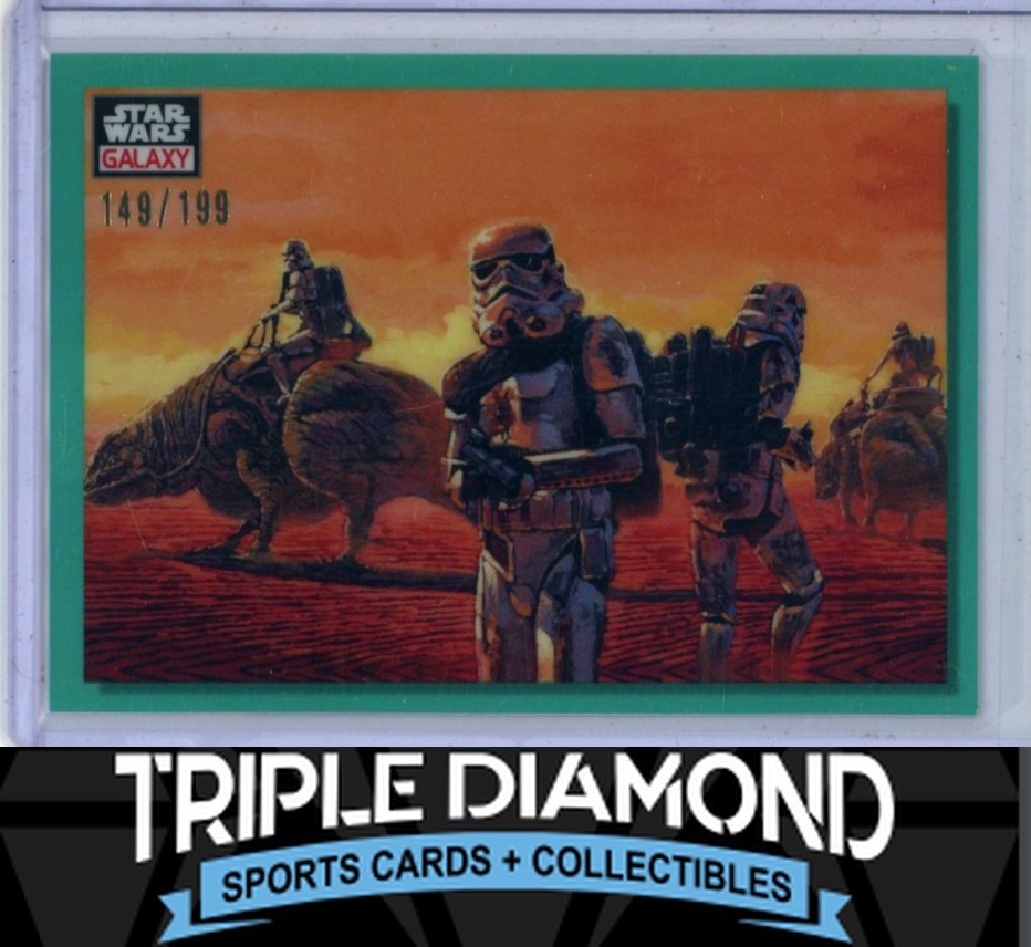 2023 Topps Chrome Star Wars Galaxy Sandtroopers Aqua Refractor #149/199 N428