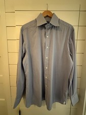 Tom Ford Mens Gingham Slim Fit Button Down French Cuffs - Mens Size 43/17